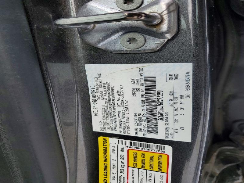 Продаж на аукціоні авто 2016 Ford Fusion Se, vin: 3FA6P0HD7GR277290, номер лоту: 76811915
