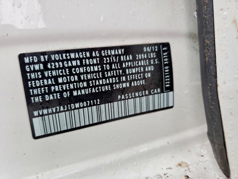 Продаж на аукціоні авто 2013 Volkswagen Gti, vin: WVWHV7AJ1DW007112, номер лоту: 79086945