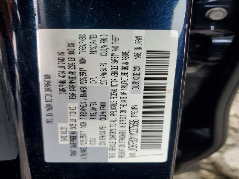 Продаж на аукціоні авто 2021 Mazda Cx-5, vin: JM3KFBCM1M0375698, номер лоту: 77743135