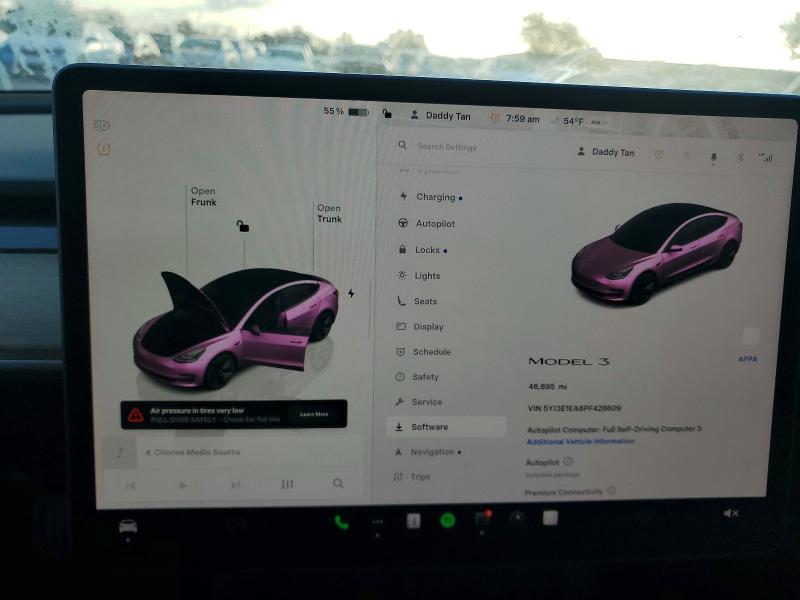 77217365 :رقم المزاد ، 5YJ3E1EA8PF428609 vin ، 2023 Tesla Model 3 مزاد بيع