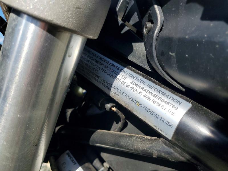 Продажа на аукционе авто 2011 Ducati Monster, vin: ZDM1RADN4BB046769, номер лота: 77432445