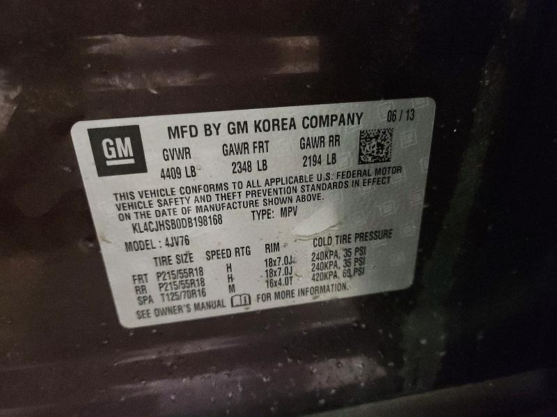 Продаж на аукціоні авто 2013 Buick Encore, vin: KL4CJHSB0DB198168, номер лоту: 77731855