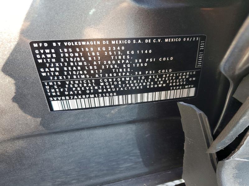 Aukcja sprzedaży 2023 Volkswagen Tiguan, vin: 3VVRB7AX8PM121566, numer aukcji: 77291935