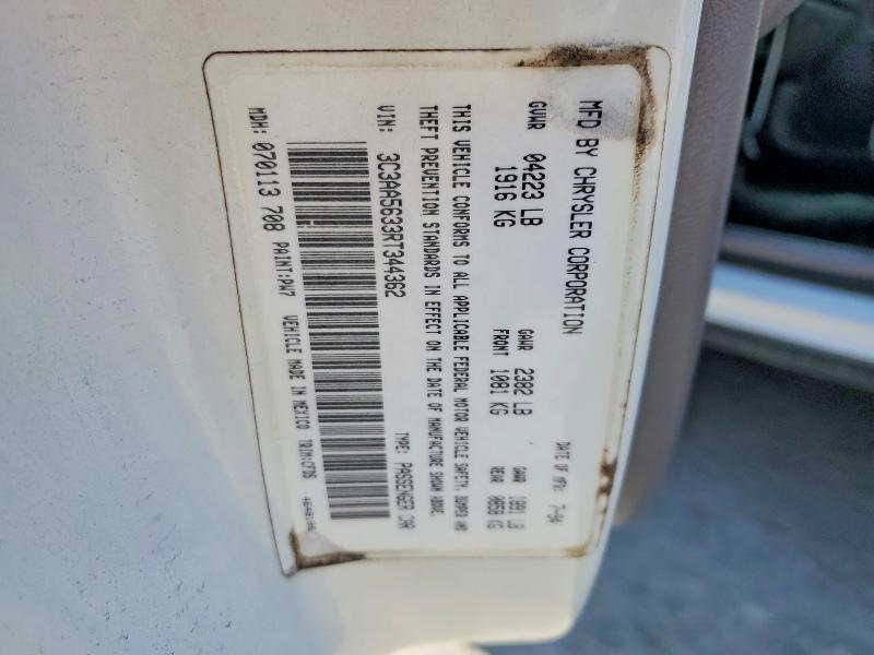 Aukcja sprzedaży 1994 Chrysler Lebaron, vin: 3C3AA5633RT344362, numer aukcji: 75975735