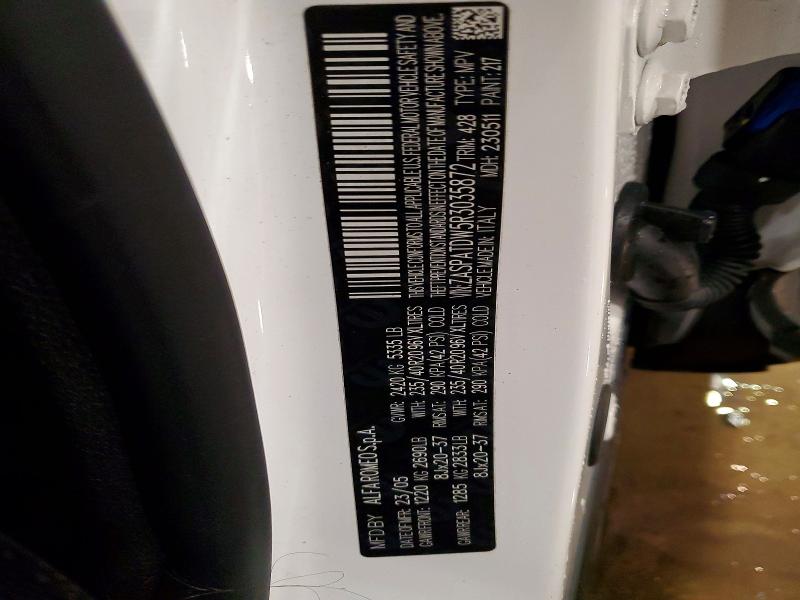 76940065 :رقم المزاد ، ZASPATDW5R3035872 vin ، 2024 Alfa Romeo Tonale مزاد بيع