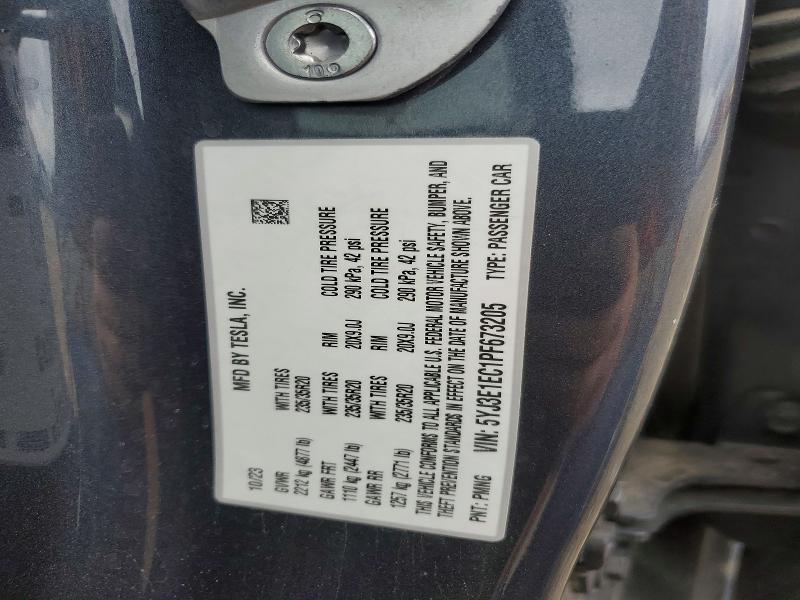 Продаж на аукціоні авто 2023 Tesla Model 3, vin: 5YJ3E1EC1PF673205, номер лоту: 76419725