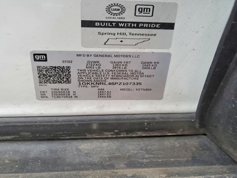 Продажа на аукционе авто 2023 Gmc Acadia, vin: 1GKKNRL46PZ107335, номер лота: 77128735