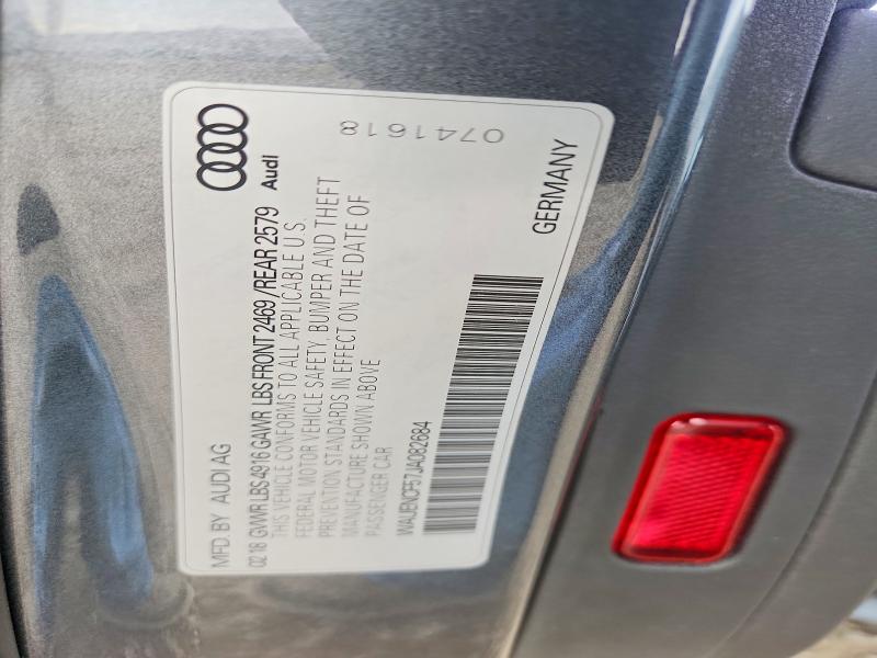 Продажа на аукционе авто 2018 Audi A5, vin: WAUENCF57JA082684, номер лота: 76558615