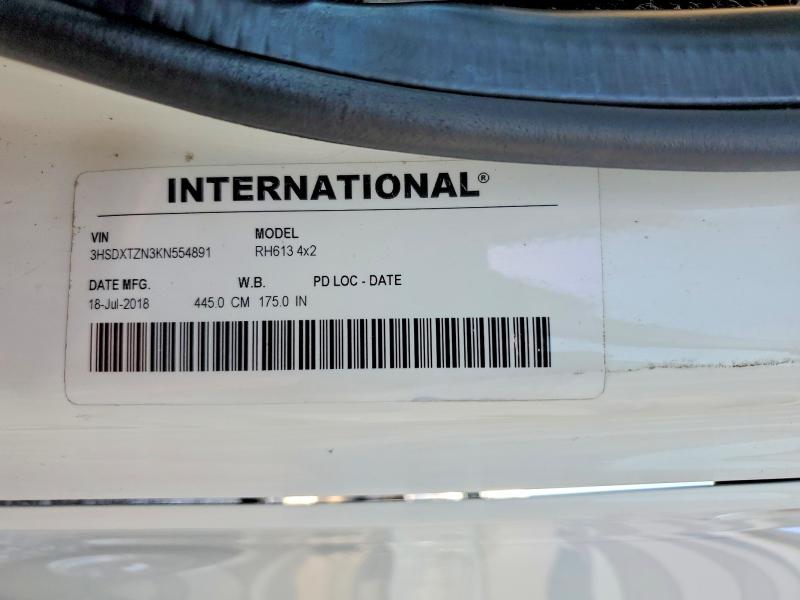 Aukcja sprzedaży 2019 International Rh613, vin: 3HSDXTZN3KN554891, numer aukcji: 78473715