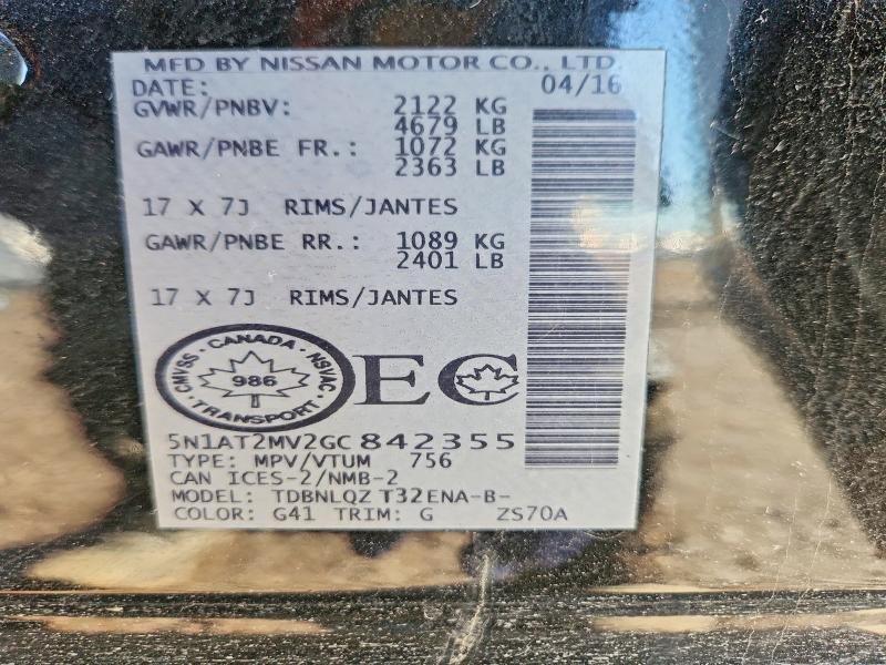 Aukcja sprzedaży 2016 Nissan Rogue, vin: 5N1AT2MV2GC842355, numer aukcji: 76195505