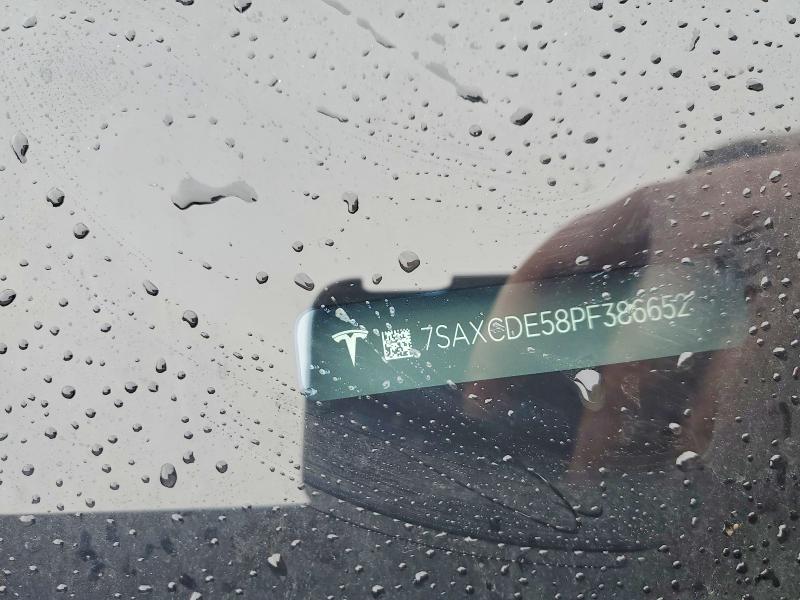 2023 Tesla Model X მანქანა იყიდება აუქციონზე, vin: 7SAXCDE58PF386652, აუქციონის ნომერი: 78048405