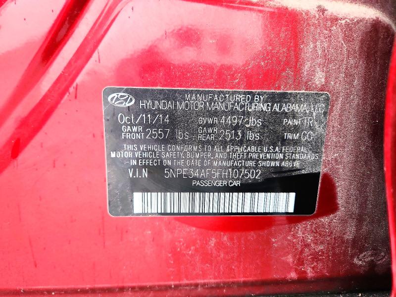 Продаж на аукціоні авто 2015 Hyundai Sonata, vin: 5NPE34AF5FH107502, номер лоту: 76835005
