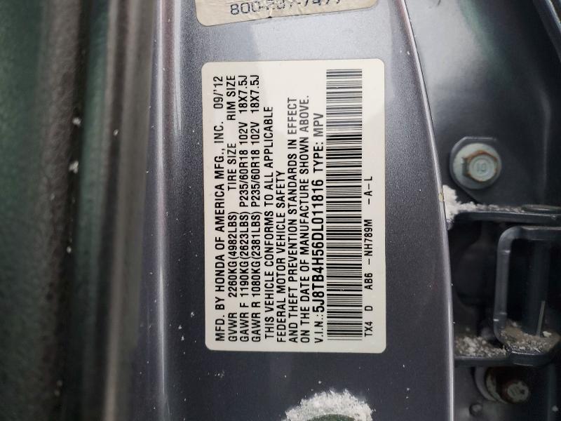 2013 Acura Rdx მანქანა იყიდება აუქციონზე, vin: 5J8TB4H56DL011816, აუქციონის ნომერი: 75514825
