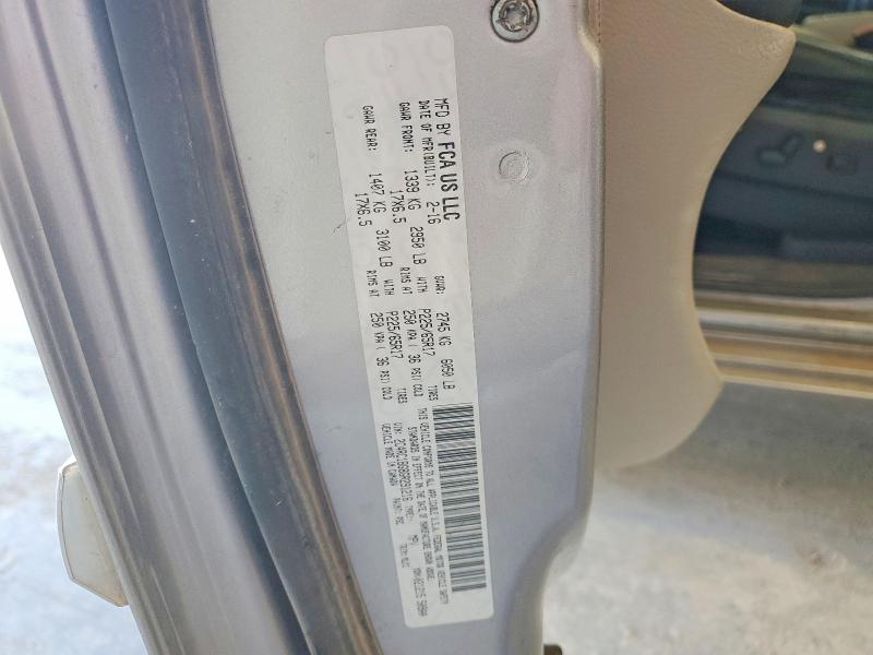 Продажа на аукционе авто 2016 Chrysler Town & Country, vin: 2C4RC1BG8GR291216, номер лота: 77510905