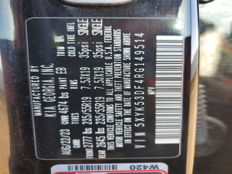 Aukcja sprzedaży 2024 Kia Sportage, vin: 5XYK53DF4RG149514, numer aukcji: 78765095