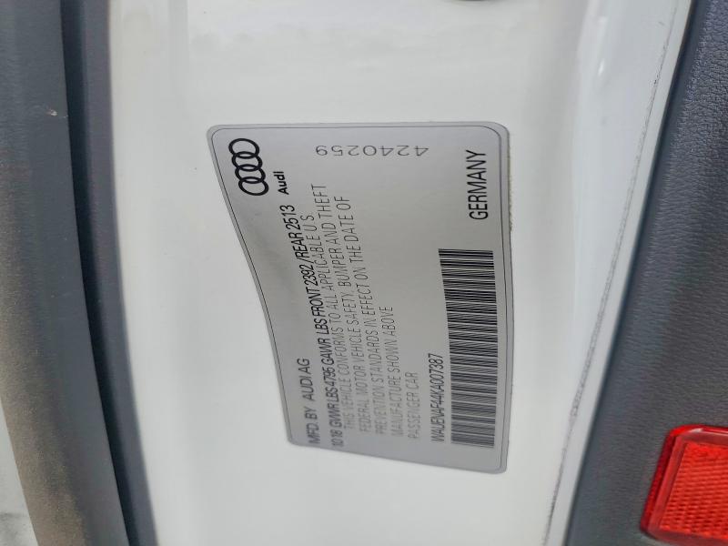 Aukcja sprzedaży 2019 Audi A4, vin: WAUENAF44KA007387, numer aukcji: 79199495