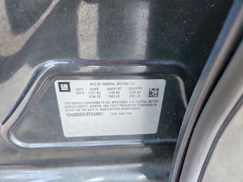 2014 Buick Lacrosse მანქანა იყიდება აუქციონზე, vin: 1G4GB5GR1EF234951, აუქციონის ნომერი: 76240975