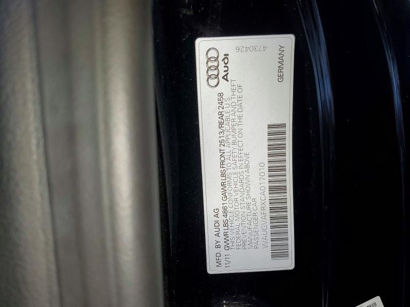 Продажа на аукционе авто 2012 Audi S5, vin: WAUGVAFRXCA017010, номер лота: 76871685