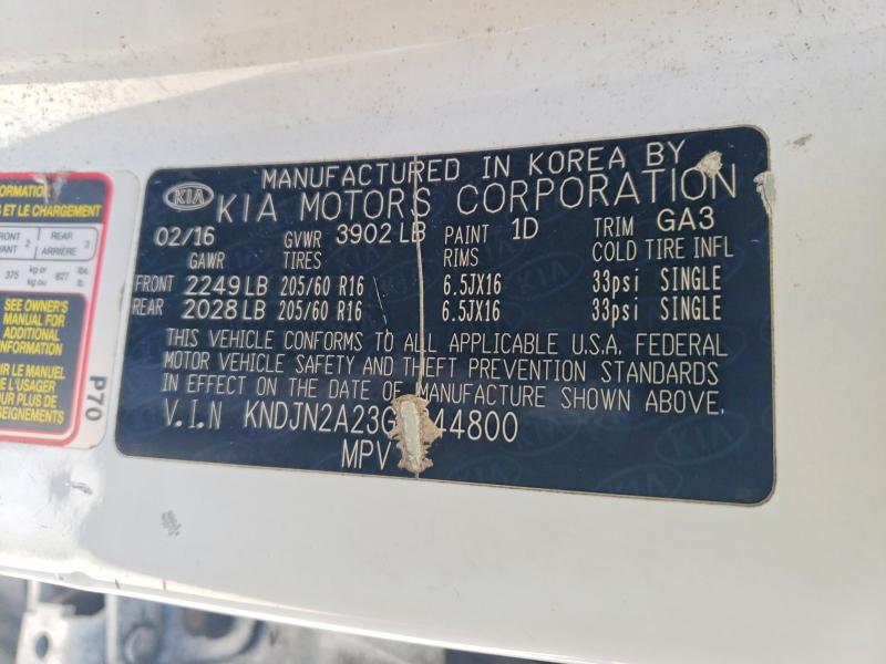Продаж на аукціоні авто 2016 Kia Soul, vin: KNDJN2A23G7344800, номер лоту: 78874425