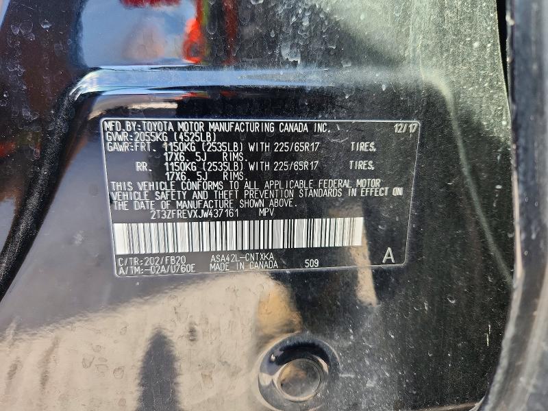 Продажа на аукционе авто 2018 Toyota Rav4, vin: 2T3ZFREVXJW437161, номер лота: 78273965