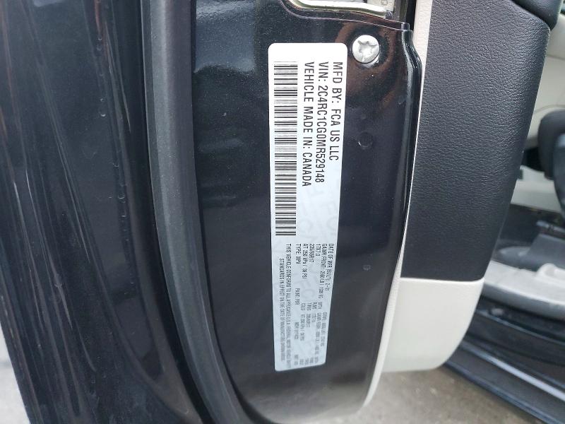 77519655 :رقم المزاد ، 2C4RC1CG0MR529148 vin ، 2021 Chrysler Voyager مزاد بيع
