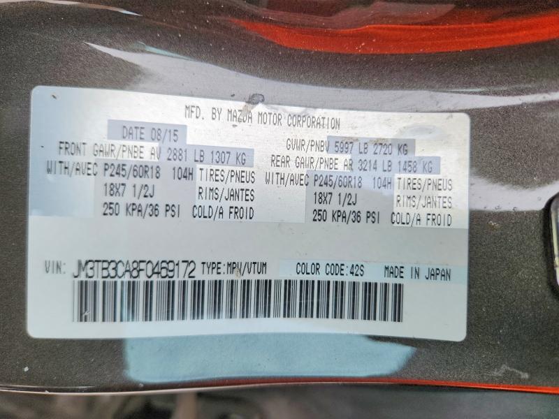 Продажа на аукционе авто 2015 Mazda Cx-9, vin: JM3TB3CA8F0469172, номер лота: 79092035