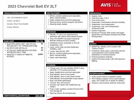 Продаж на аукціоні авто 2023 Chevrolet Bolt Ev, vin: 1G1FX6S08P4133073, номер лоту: 77222365