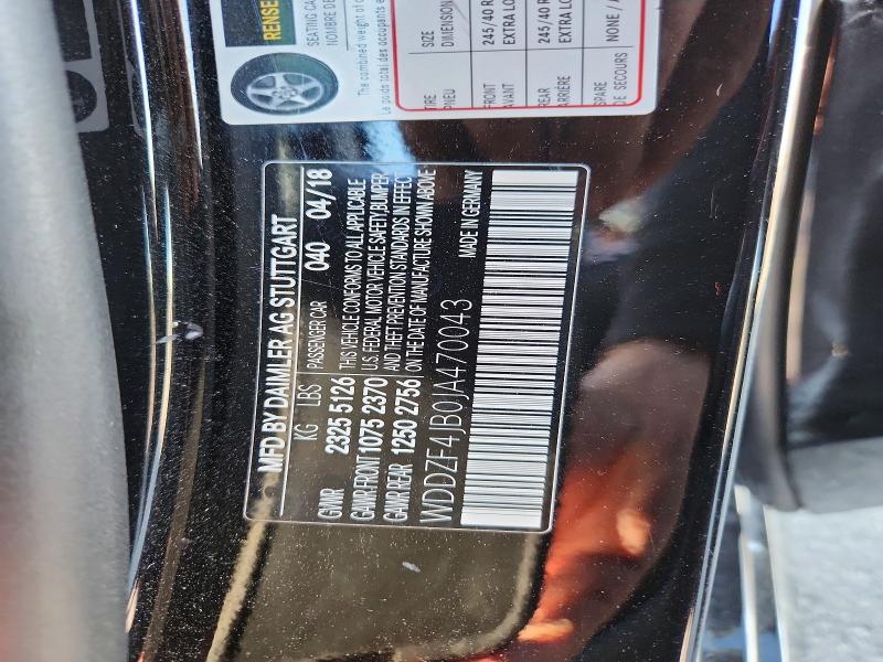 Продажа на аукционе авто 2018 Mercedes-benz E, vin: WDDZF4JB0JA470043, номер лота: 78984665