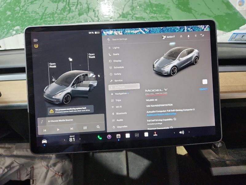 Продаж на аукціоні авто 2022 Tesla Model Y, vin: 7SAYGDEF6NF307526, номер лоту: 76403955