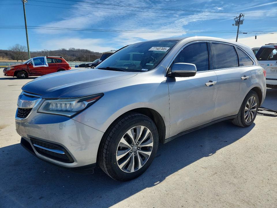 77140765 :رقم المزاد ، 5FRYD3H47GB019350 vin ، 2016 Acura Mdx مزاد بيع