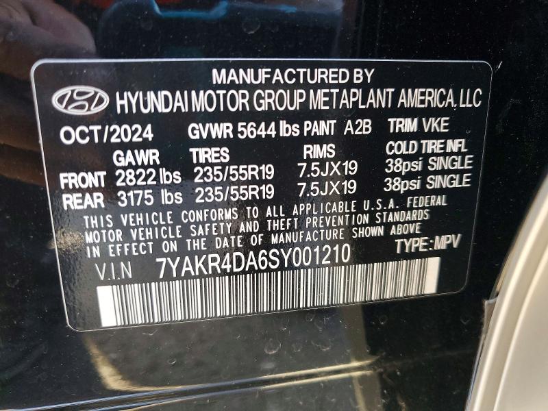 Продажа на аукционе авто 2025 Hyundai Ioniq 5, vin: 7YAKR4DA6SY001210, номер лота: 78866125