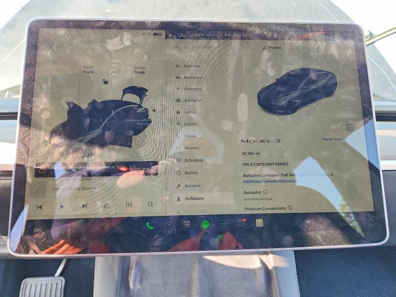 Aukcja sprzedaży 2023 Tesla Model 3, vin: 5YJ3E1EA8PF396812, numer aukcji: 76094355