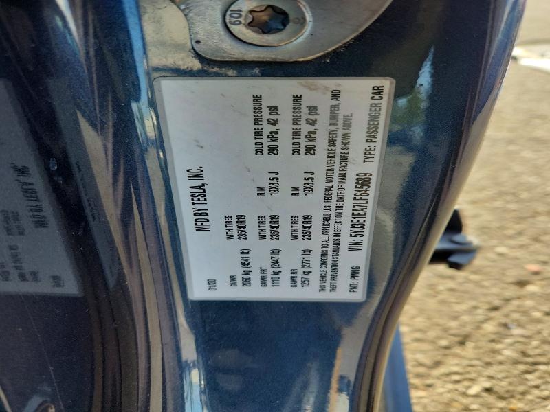 2020 Tesla Model 3 მანქანა იყიდება აუქციონზე, vin: 5YJ3E1EA7LF645689, აუქციონის ნომერი: 76403535