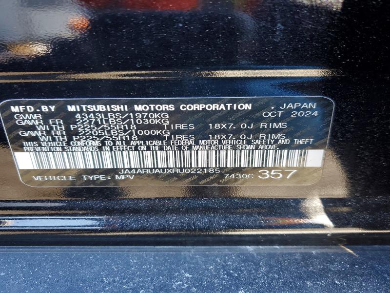 Продаж на аукціоні авто 2024 Mitsubishi Outlander Sport, vin: JA4ARUAUXRU022185, номер лоту: 76025515
