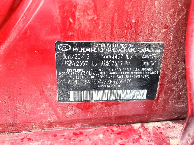 Продажа на аукционе авто 2015 Hyundai Sonata, vin: 5NPE34AFXFH258478, номер лота: 78217605