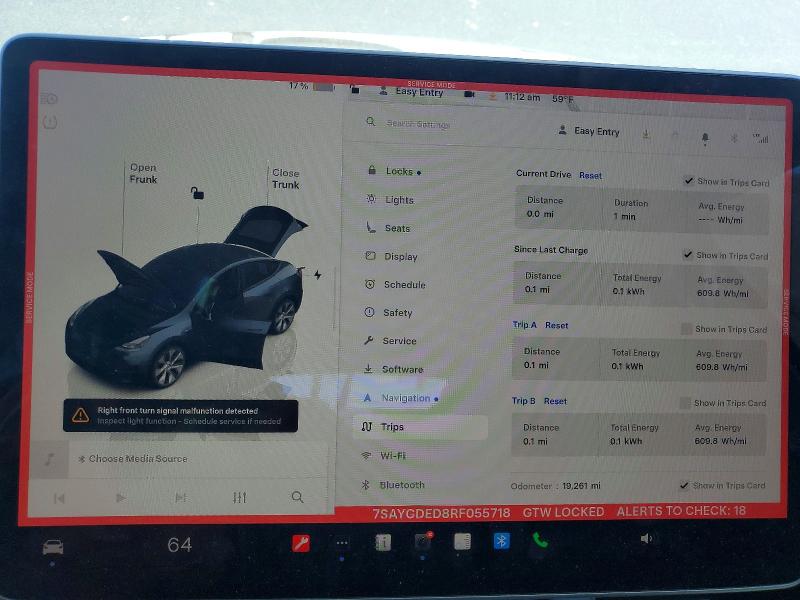 78534525 :رقم المزاد ، 7SAYGDED8RF055718 vin ، 2024 Tesla Model Y مزاد بيع