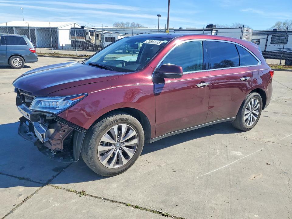 Продажа на аукционе авто 2014 Acura Mdx, vin: 5FRYD3H42EB011279, номер лота: 78642535