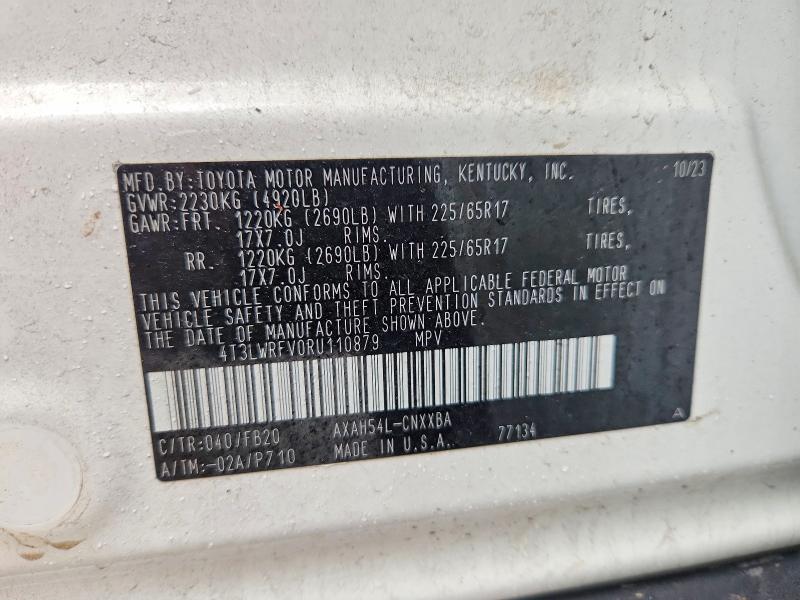 Продаж на аукціоні авто 2024 Toyota Rav4, vin: 4T3LWRFV0RU110879, номер лоту: 77656515