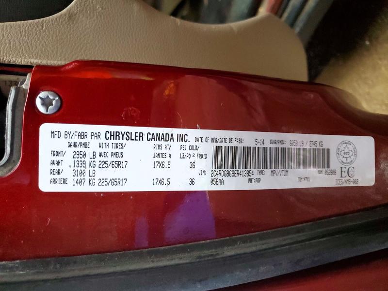 78115515 :رقم المزاد ، 2C4RDGBG9ER413854 vin ، 2014 Dodge Grand Caravan مزاد بيع