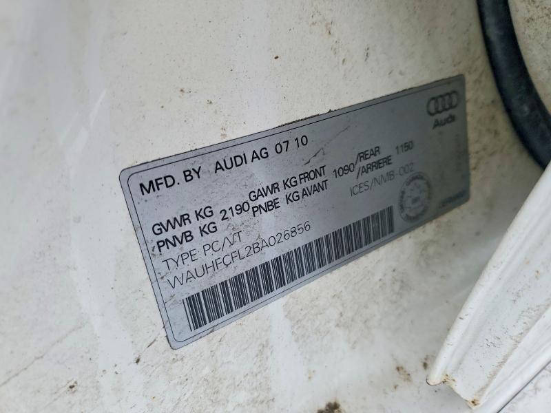 Aukcja sprzedaży 2011 Audi A4, vin: WAUHFCFL2BA026856, numer aukcji: 78301475