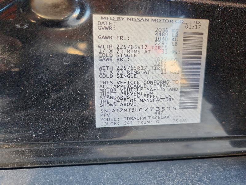 Продажа на аукционе авто 2017 Nissan Rogue, vin: 5N1AT2MT3HC773515, номер лота: 76428935