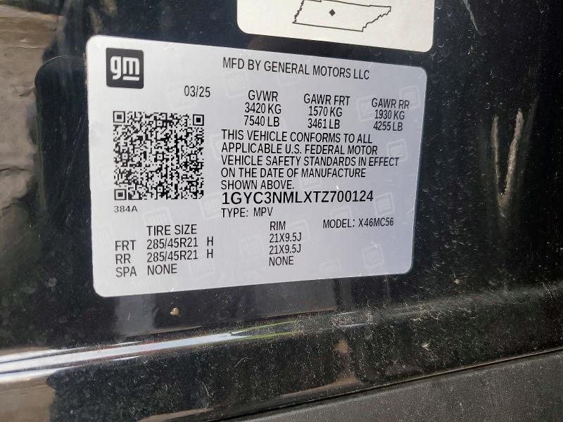 Продажа на аукционе авто 2026 Cadillac Vistiq, vin: 1GYC3NMLXTZ700124, номер лота: 77782575