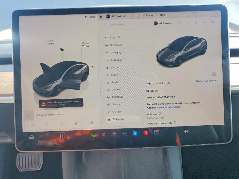 Продаж на аукціоні авто 2023 Tesla Model 3, vin: 5YJ3E1EA0PF457697, номер лоту: 78500465