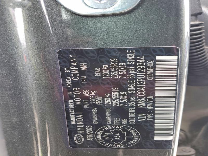2023 Hyundai Tucson მანქანა იყიდება აუქციონზე, vin: KM8JCCA12PU129344, აუქციონის ნომერი: 76928965