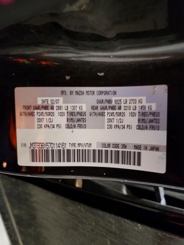 Продажа на аукционе авто 2007 Mazda Cx-9, vin: JM3TB38Y570114161, номер лота: 76422985