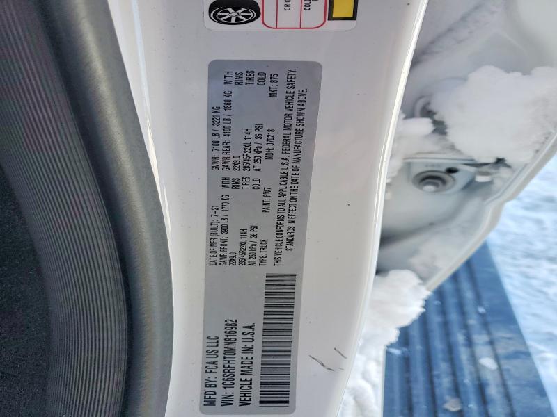Aukcja sprzedaży 2021 Ram 1500, vin: 1C6SRFHT0MN816982, numer aukcji: 72181075
