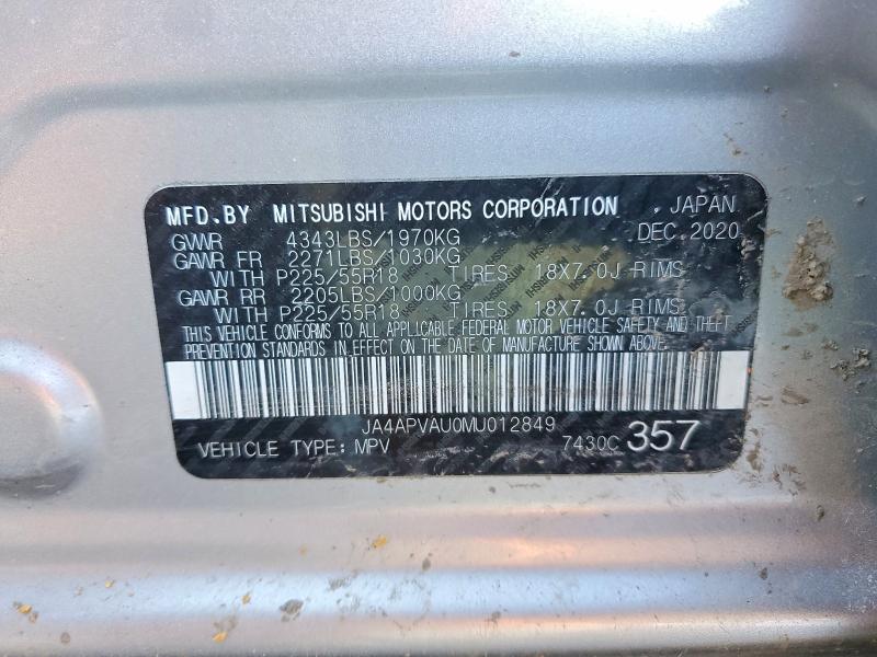 Продаж на аукціоні авто 2021 Mitsubishi Outlander Sport, vin: JA4APVAU0MU012849, номер лоту: 76356535