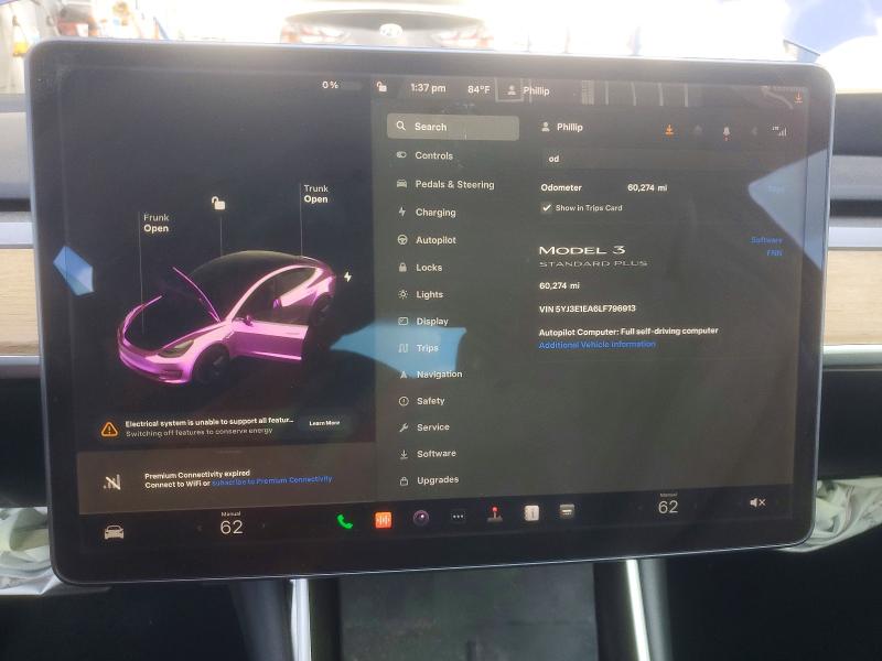 Aukcja sprzedaży 2020 Tesla Model 3, vin: 5YJ3E1EA6LF796913, numer aukcji: 78405765