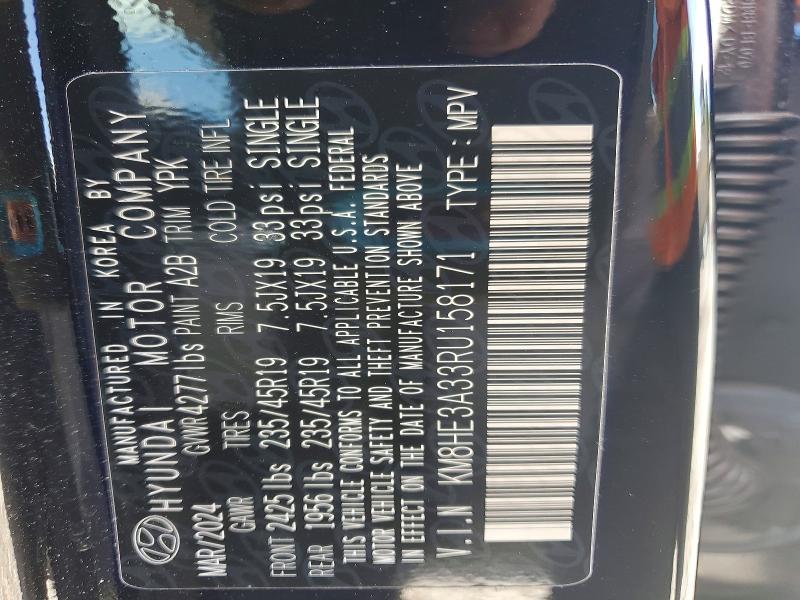 76629425 :رقم المزاد ، KM8HE3A33RU158171 vin ، 2024 Hyundai Kona مزاد بيع