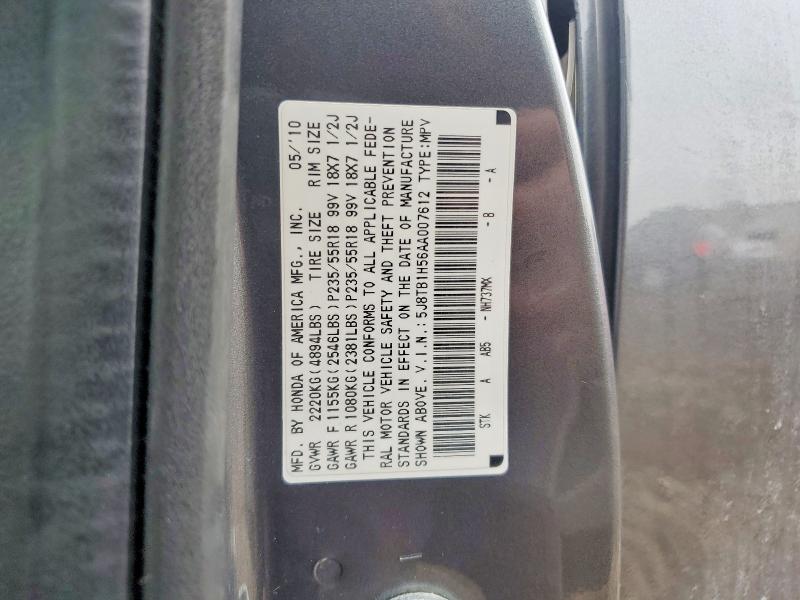 Aukcja sprzedaży 2010 Acura Rdx, vin: 5J8TB1H56AA007612, numer aukcji: 77993145